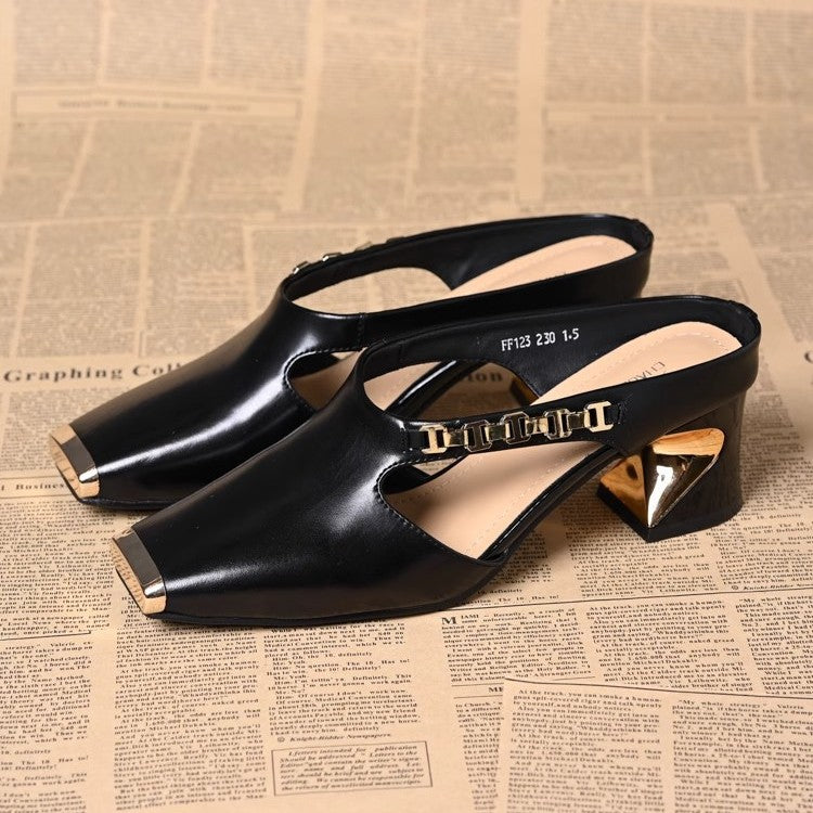 Ira Leather Heels – front view