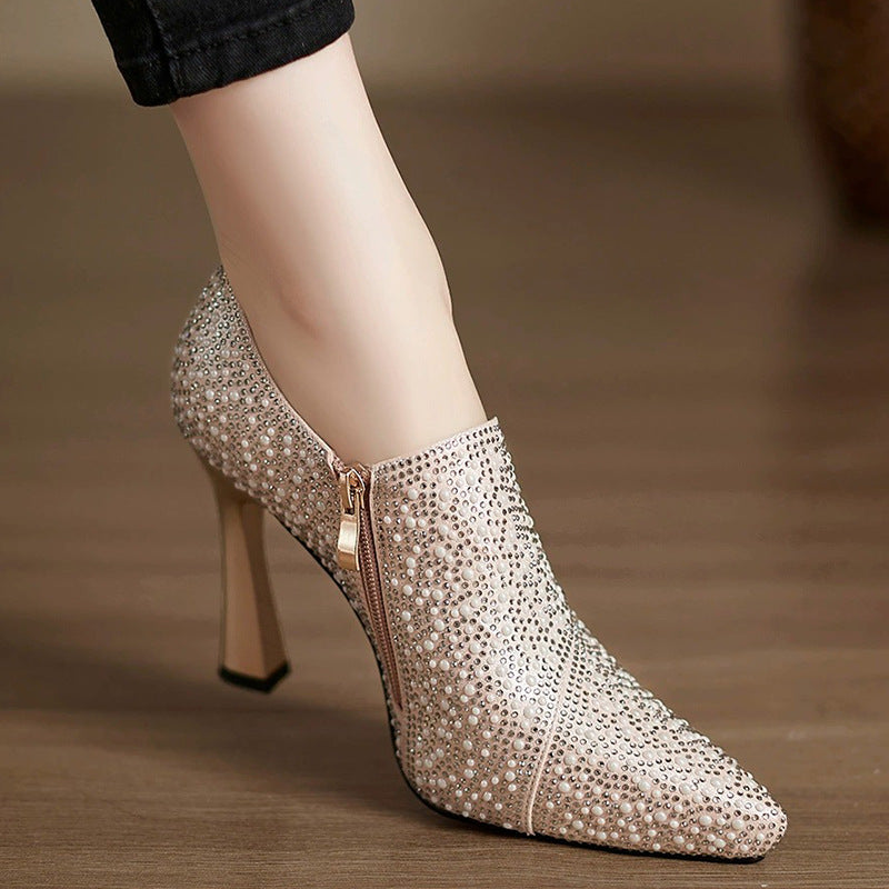 Fleur Gemstone Heels