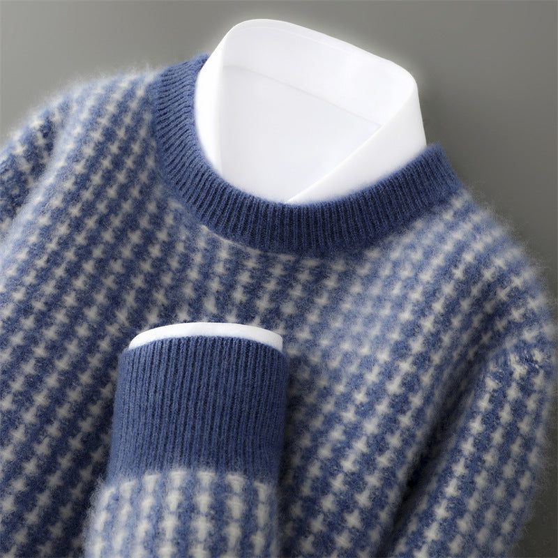 Whitman Cashmere Sweater in Blue – alternate view