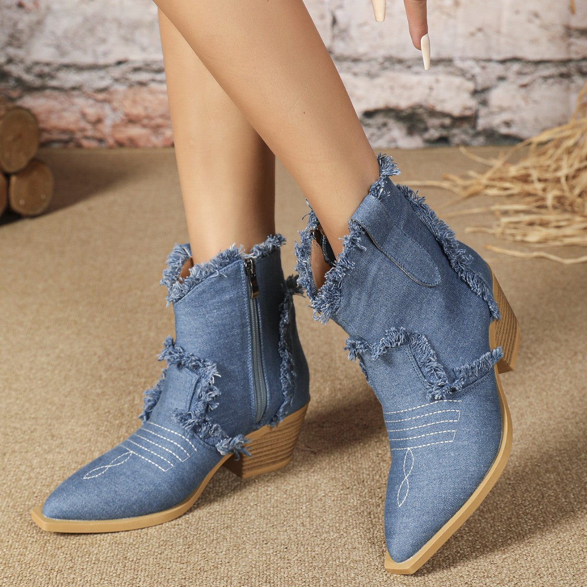 Shannon Denim Boots – product view