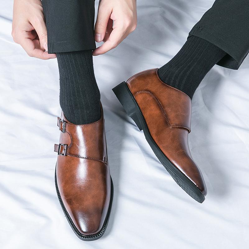 Daniel Leather Shoes in Brown – alternate view