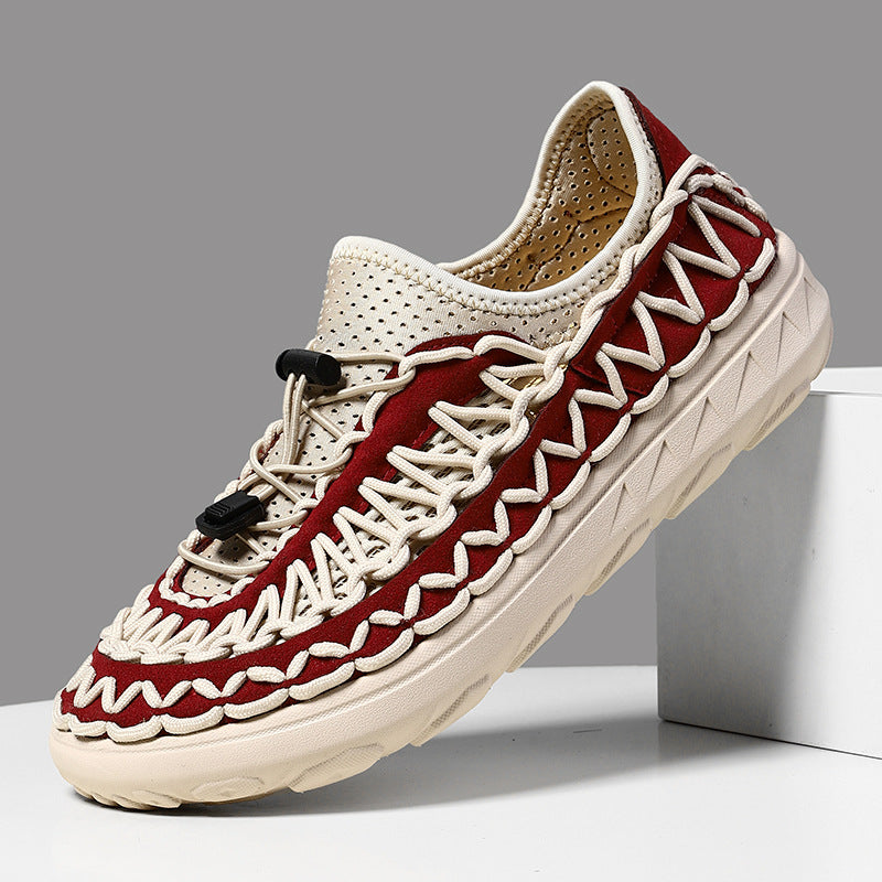 Dawson Woven Sneakers in Brown