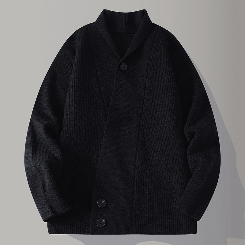 Ronald Corduroy Vest in Black – product view