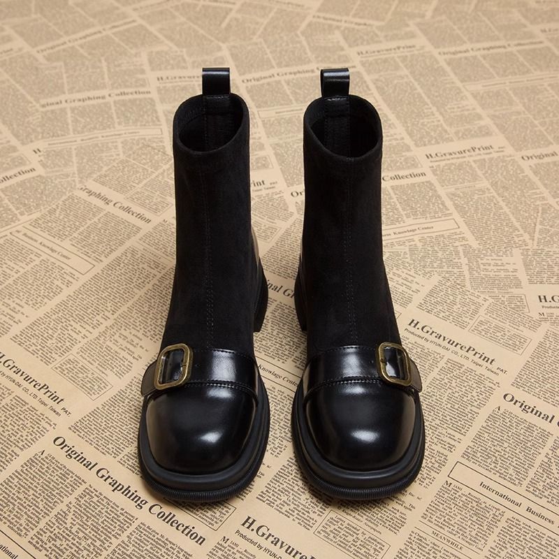 Scarlet Suede Boots