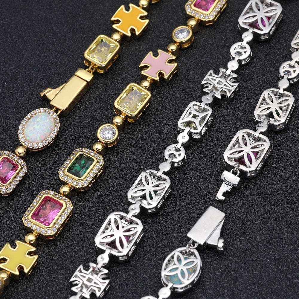 Clover Gemstone Necklace