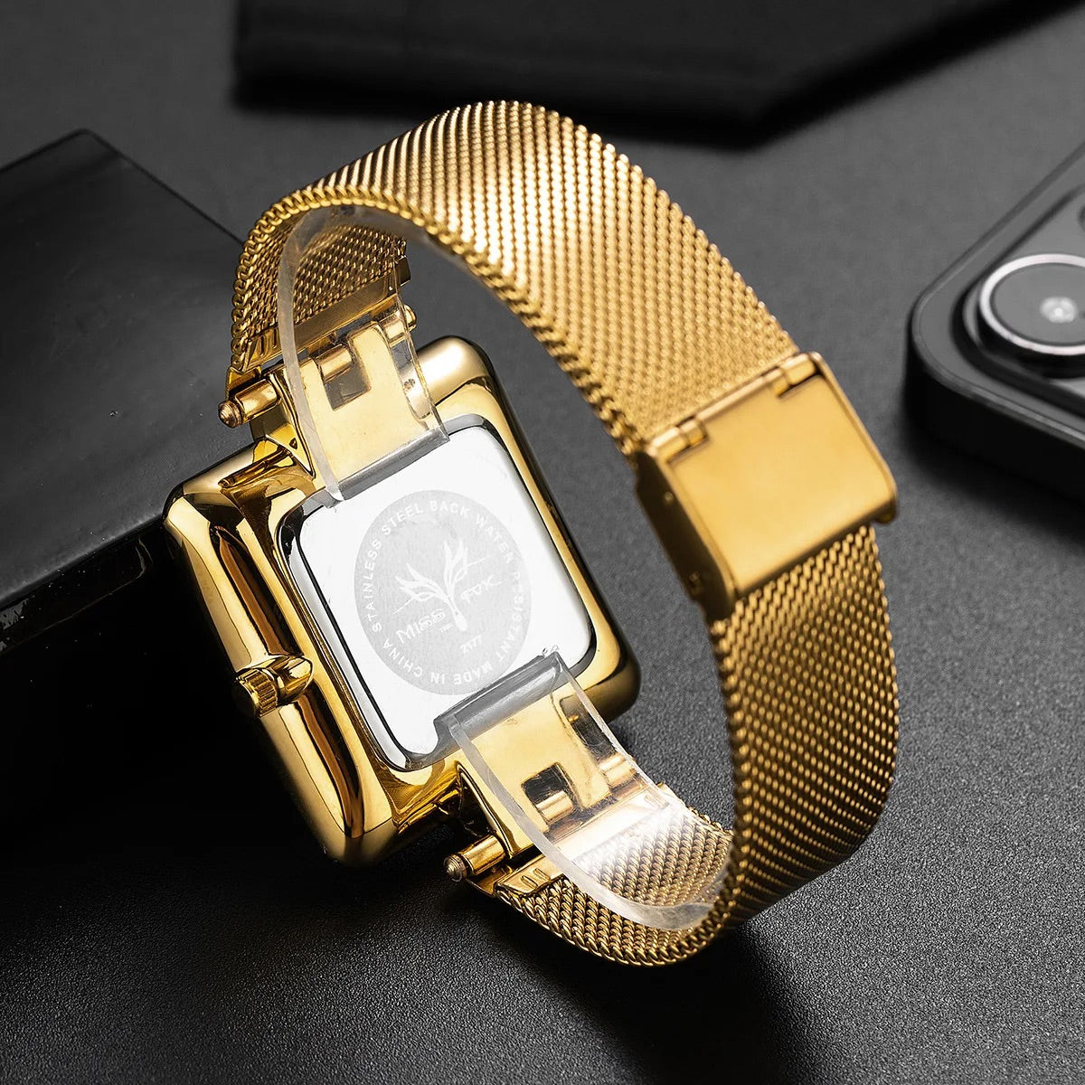 Zelari Square Watch – detail view