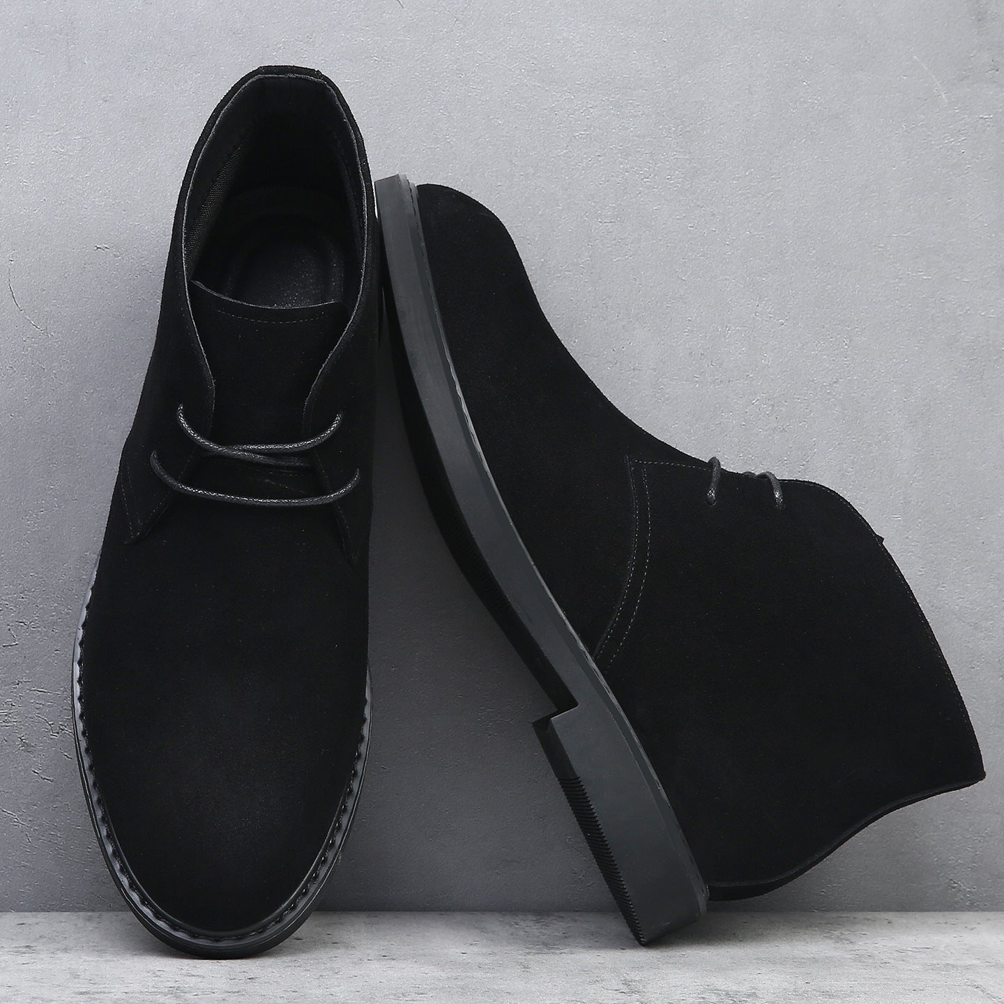 Toni Suede Boots in Black – product view