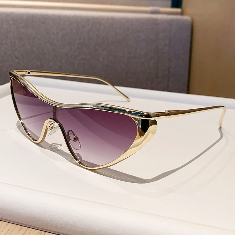 Celeste Cat-Eye Sunglasses in Purple – front view
