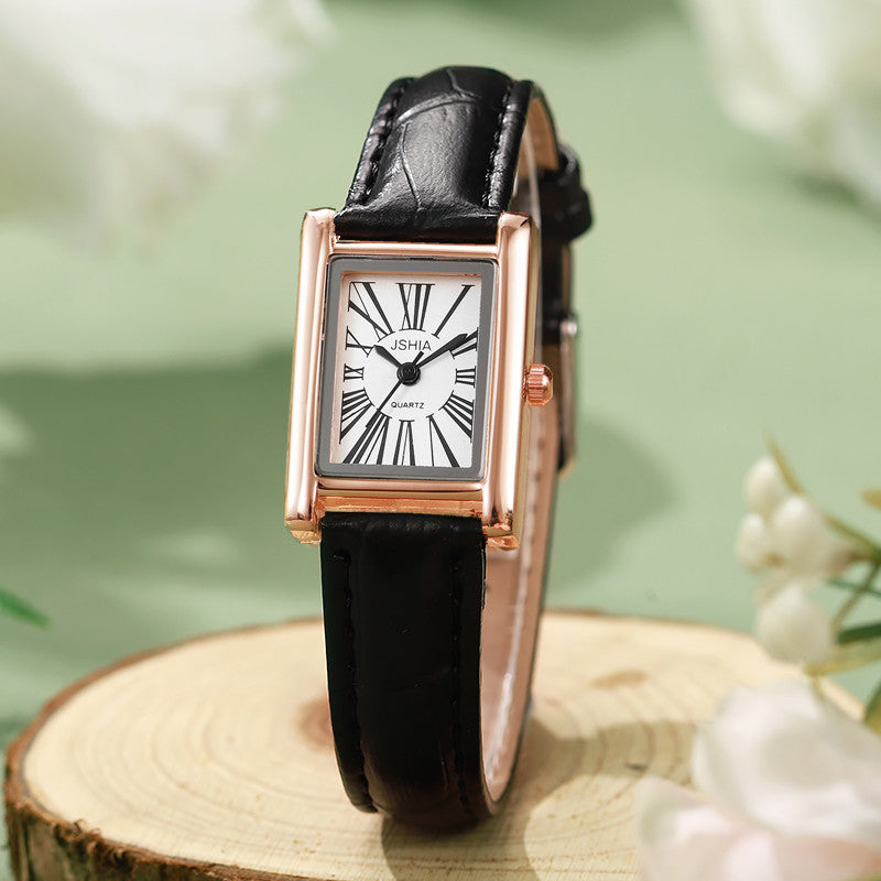 Denise Square Watch in Rose Gold – alternate view