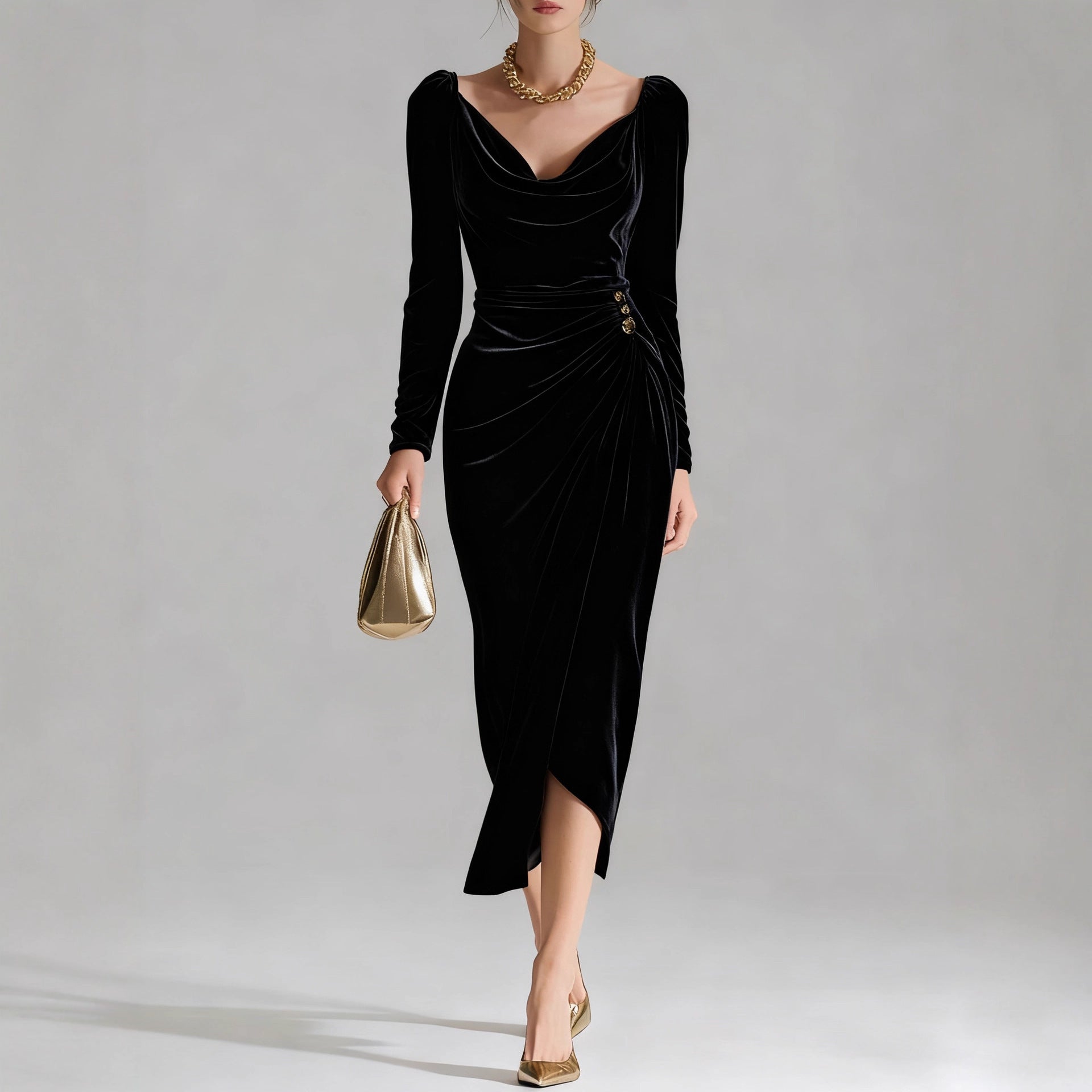 Rena Velvet Dress