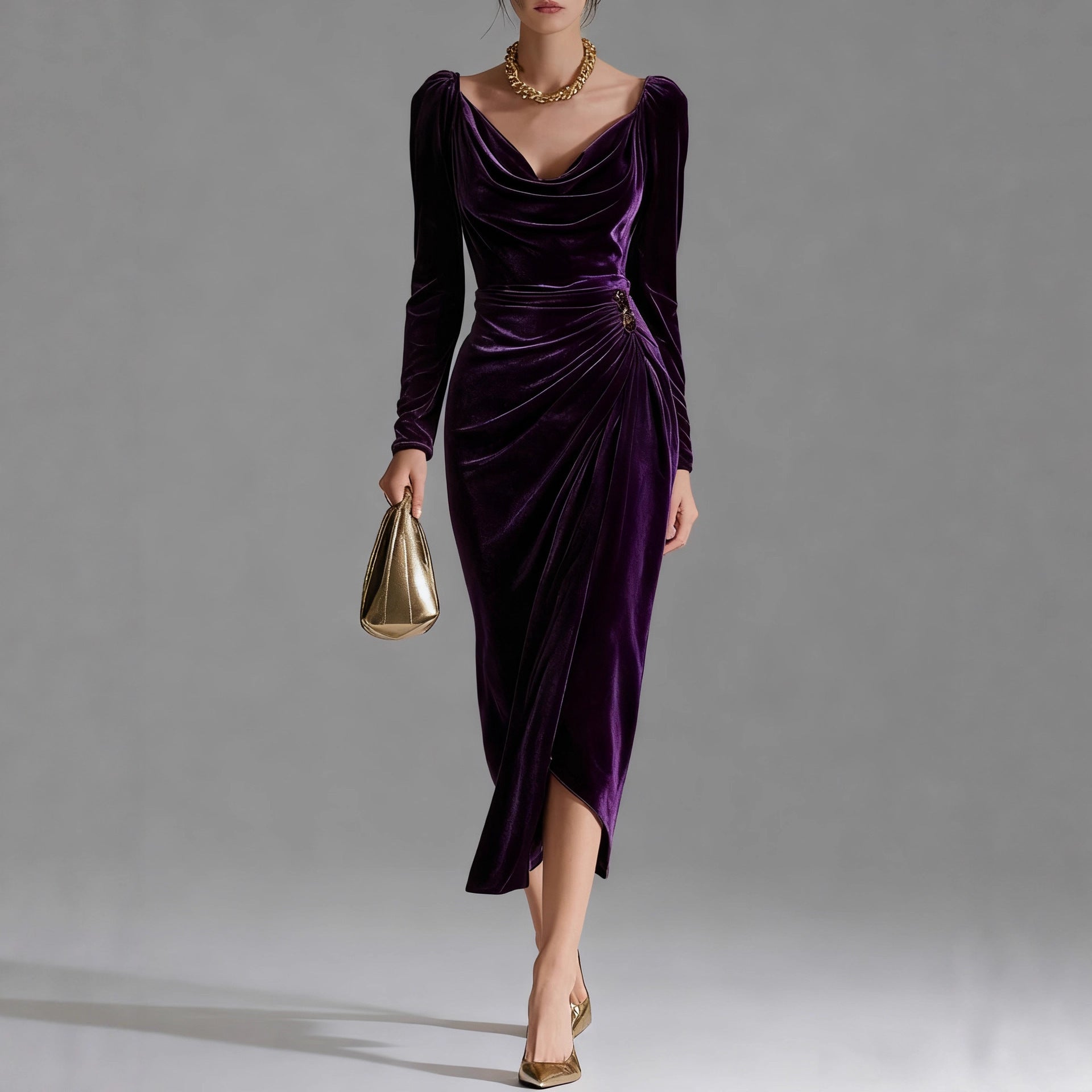 Rena Velvet Dress
