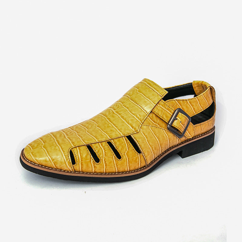 Callahan Fisherman Sandals in Yellow – Side View