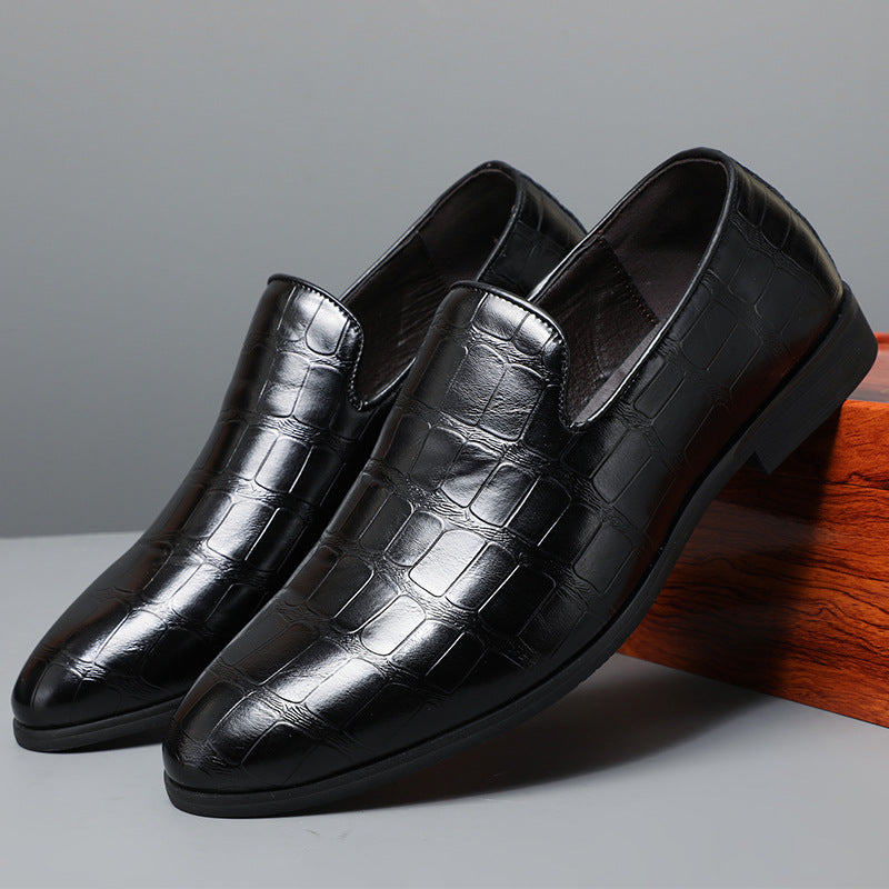 Brixton Croc Loafers in Black – detail view