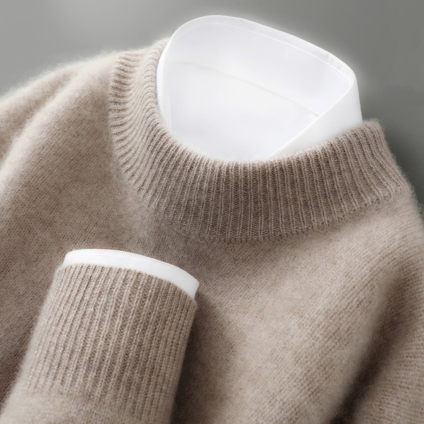 Preston Cashmere Sweater in Brown – alternate view