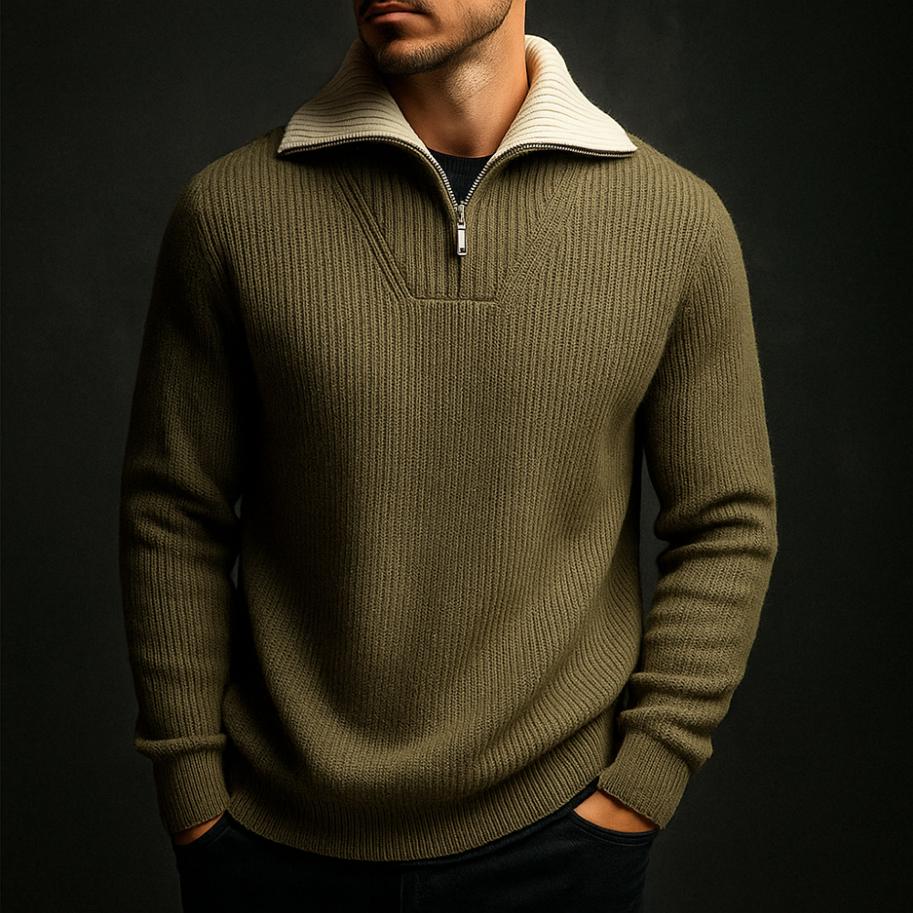 Leo Quarter-Zip Sweater