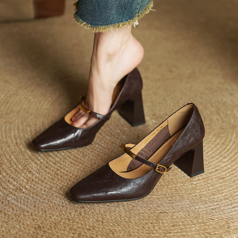 Karina Leather Heels