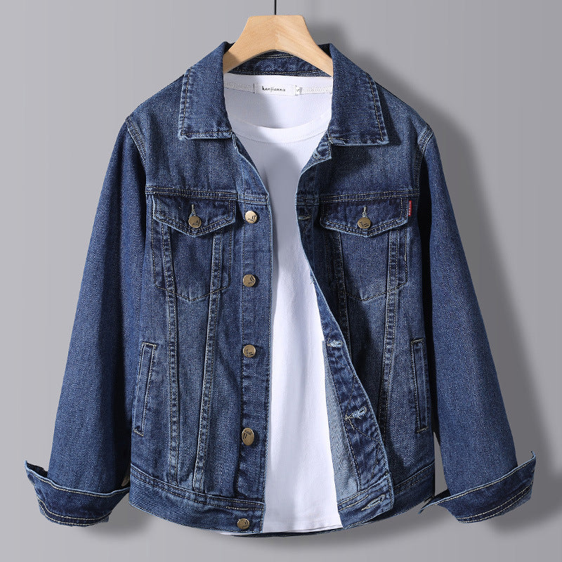 Carlo Denim Jacket in Blue – front view