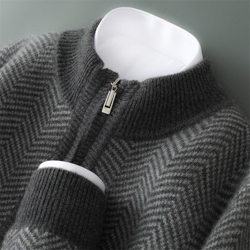 Fletcher Cashmere Sweater in Gray – product view