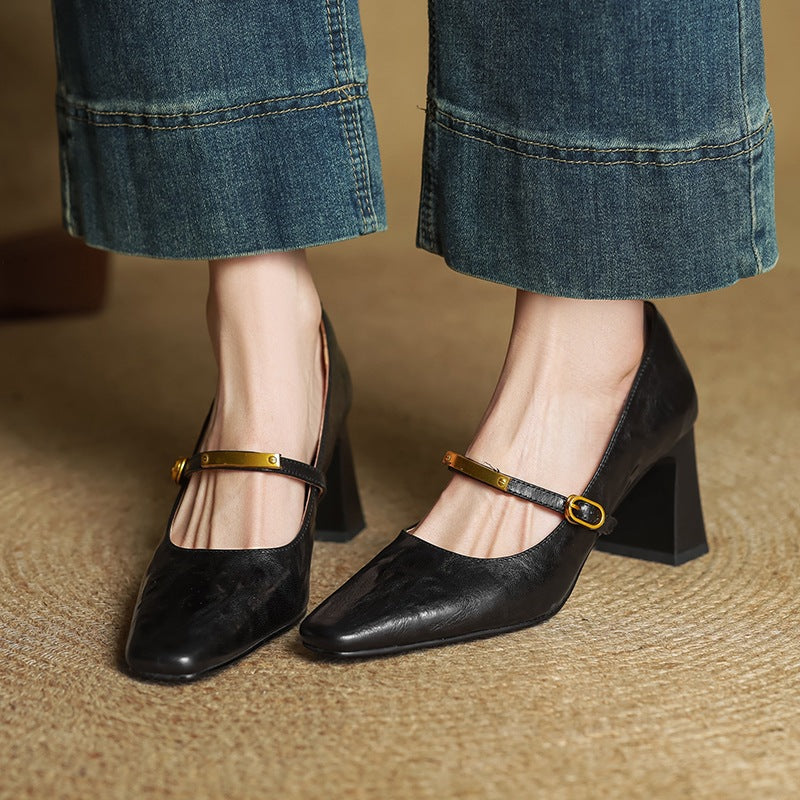 Karina Leather Heels