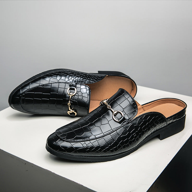 Tobias Leather Mules in Black – product view