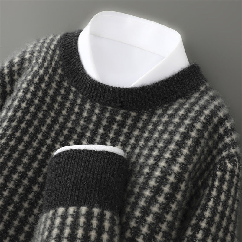 Whitman Cashmere Sweater in Black – product view