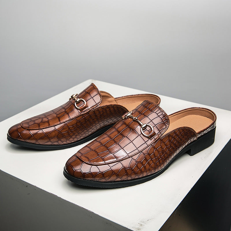 Tobias Leather Mules – front view