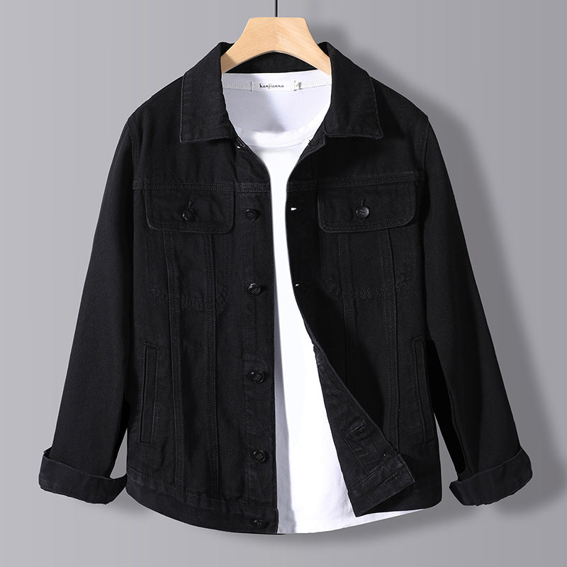 Carlo Denim Jacket in Black – product view