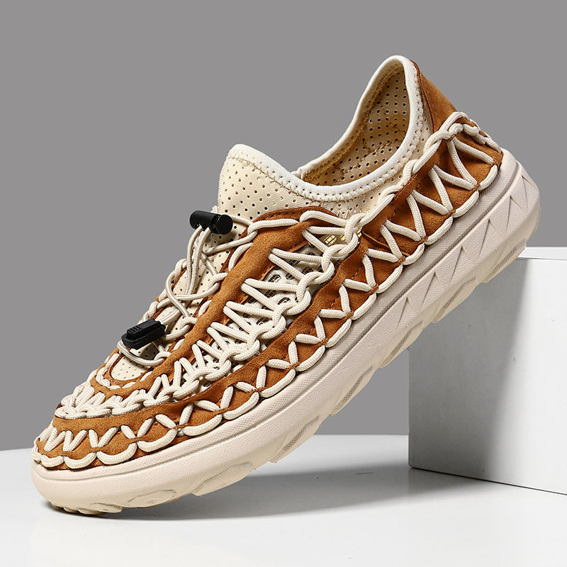 Dawson Woven Sneakers in Black