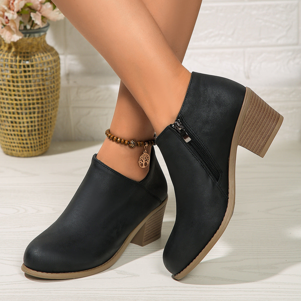Harper Suede Booties – product view