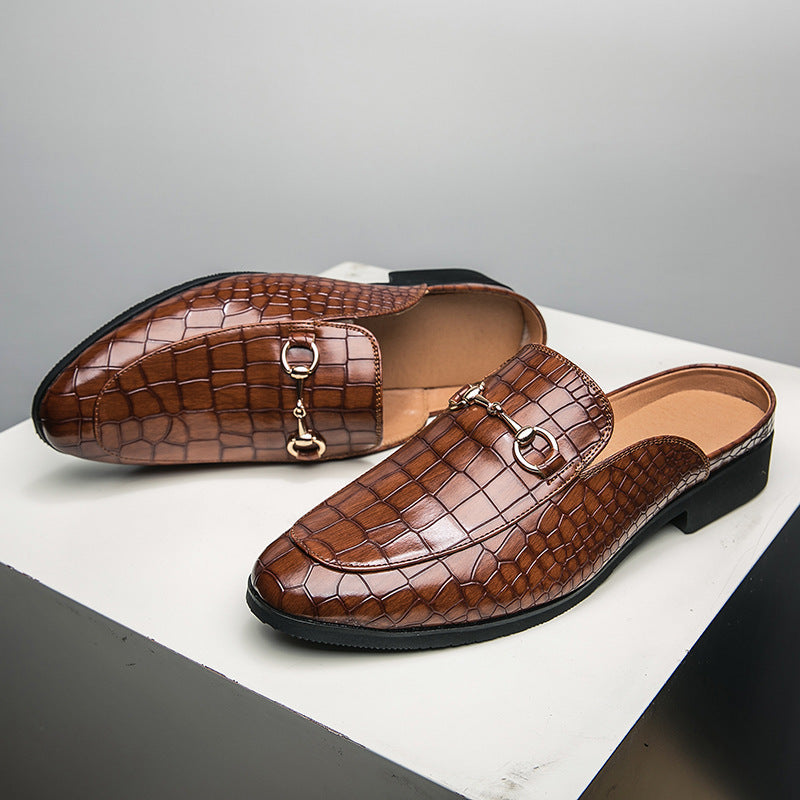 Tobias Leather Mules in Brown – product view