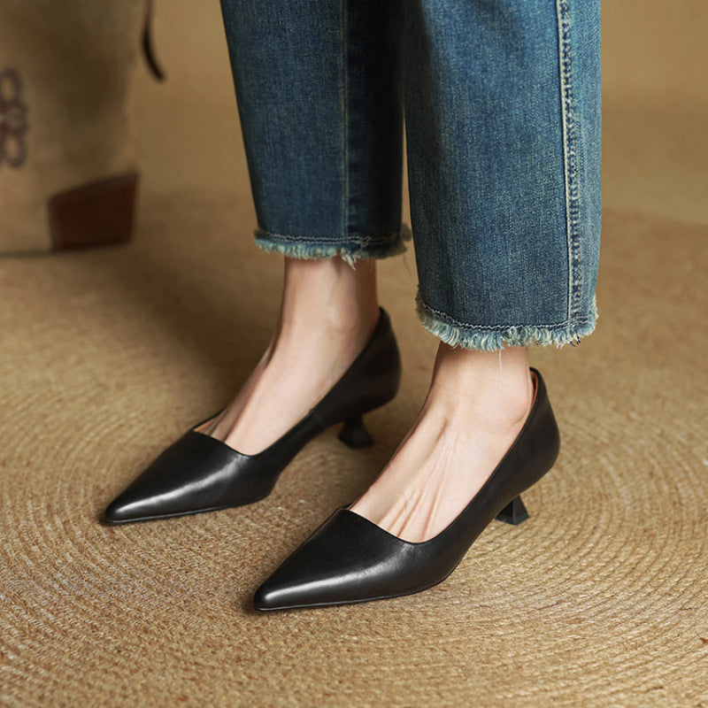 Liliana Leather Heels
