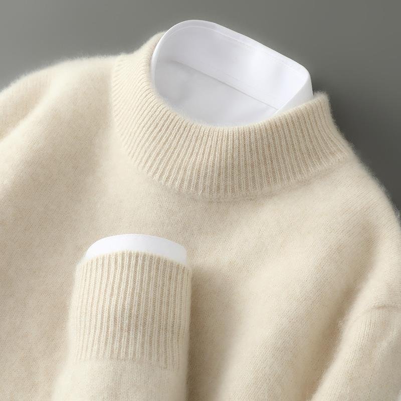 Richmond Cashmere Sweater in Cream – product view