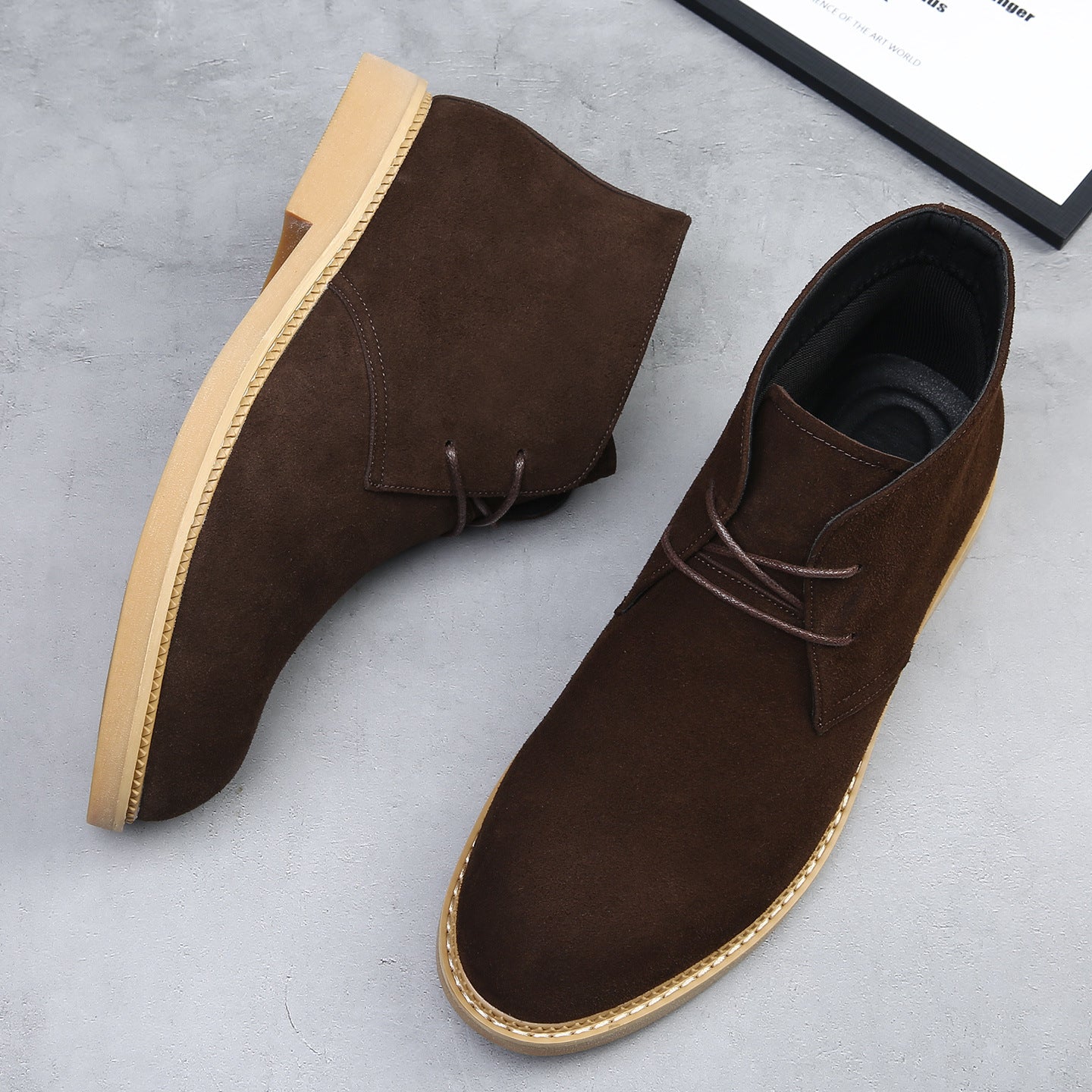 Toni Suede Boots in Brown – detail view