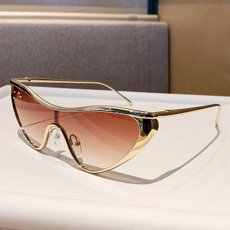 Celeste Cat-Eye Sunglasses in Light Red – alternate view