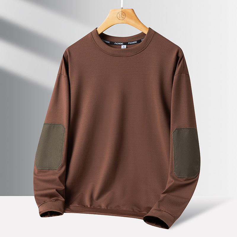 Timothy Patch Sweatshirt in Brown – front view