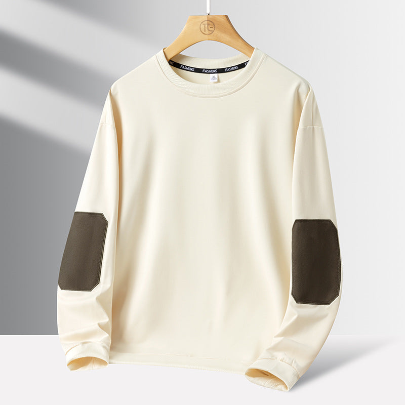 Timothy Patch Sweatshirt in Cream – detail view