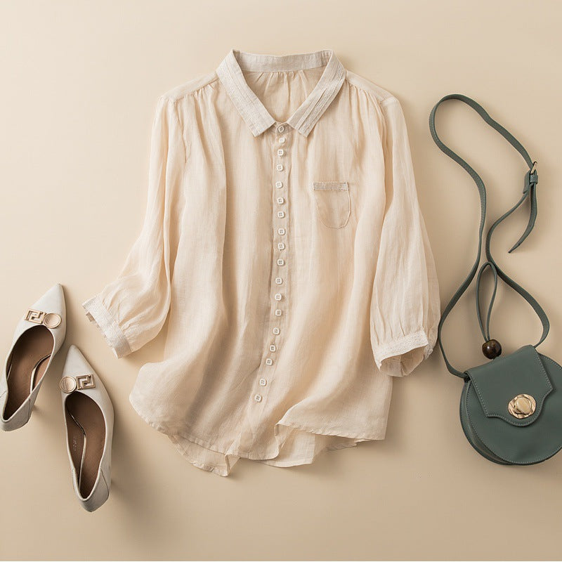Elmira Linen Blouse