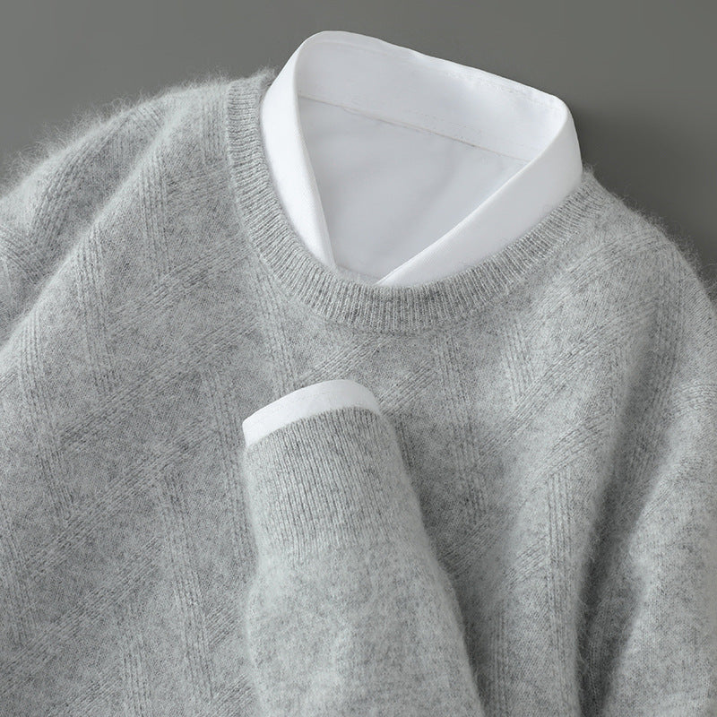 Aston Cashmere Sweater in Gray – product view