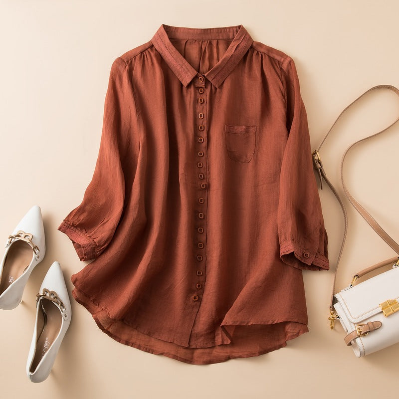 Elmira Linen Blouse