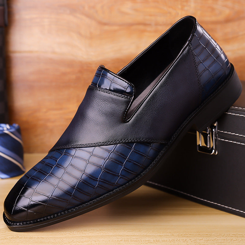 Lawson Quilted Loafers in Navy Blue – product view