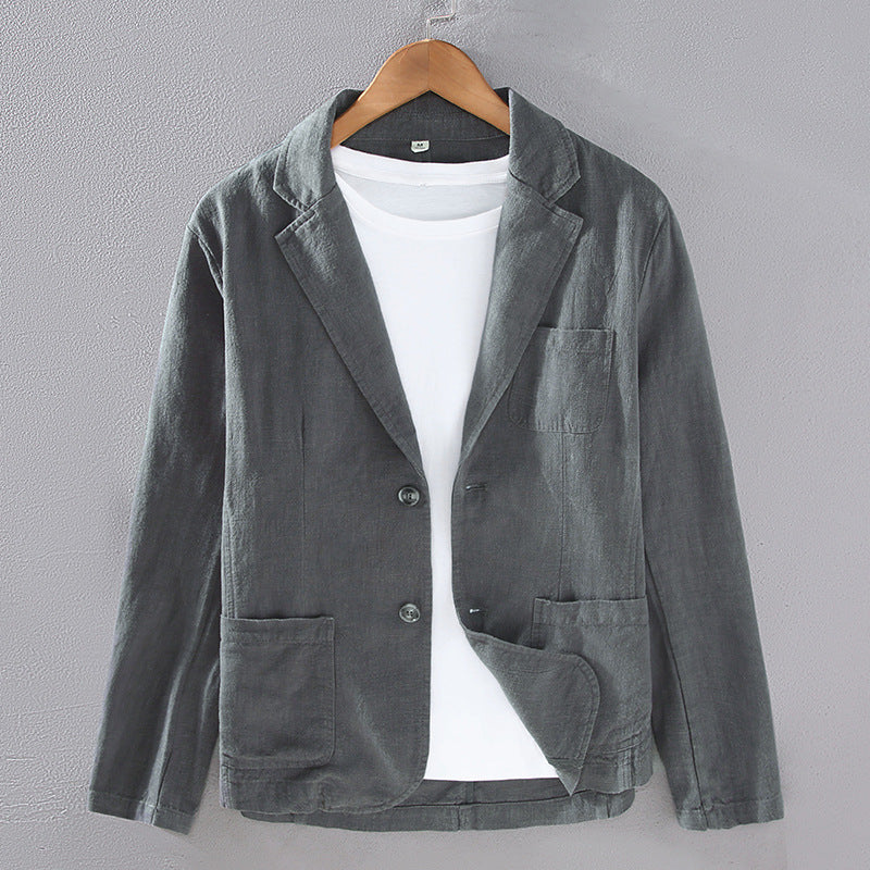 Matias Linen Blazer in Beige