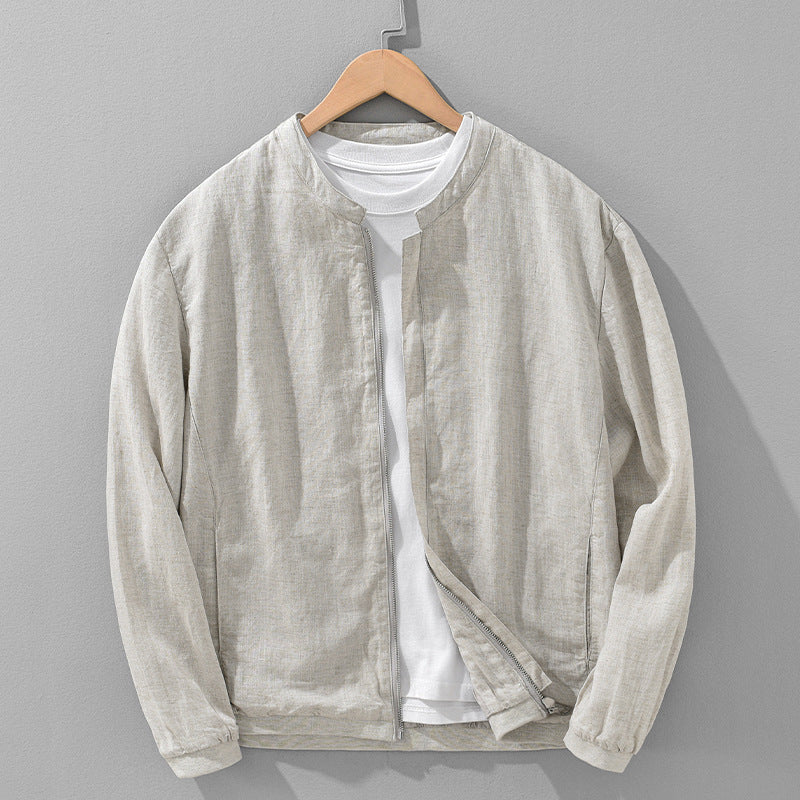Luciano Linen Jacket in Cream