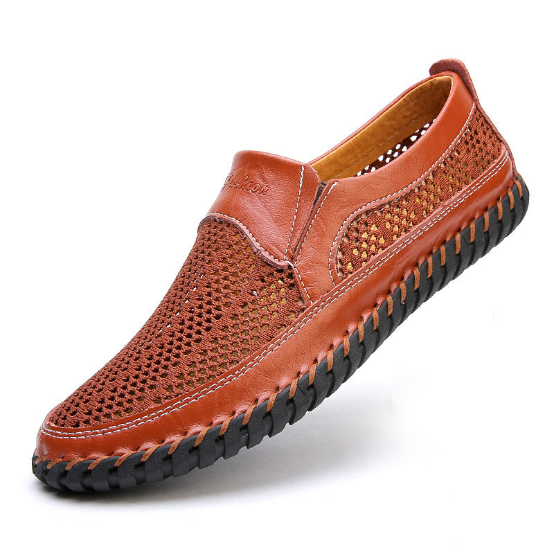 Hugo Woven Loafers in Brown