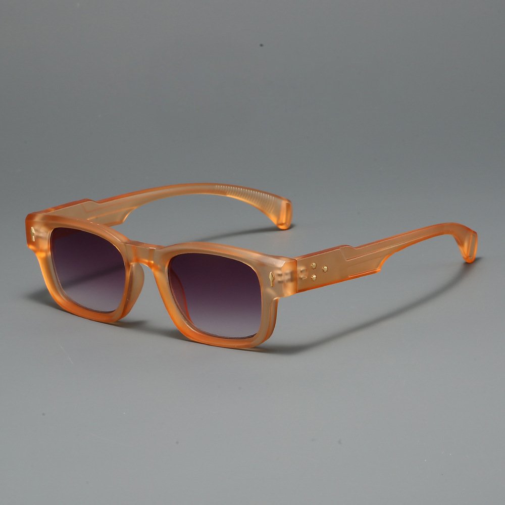 Octavio Square Sunglasses in Orange — Men's chunky retro acetate sunglasses